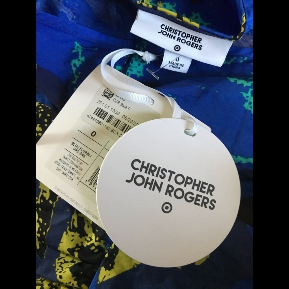 Christopher John Rogers Target Blue floral Dress - Picture 15 of 15